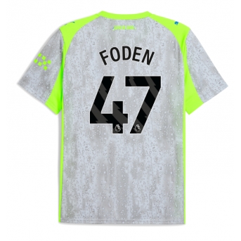Billige Fotballdrakt Manchester City Phil Foden #47 Replika Tredjedrakt 2025-26 Kortermet